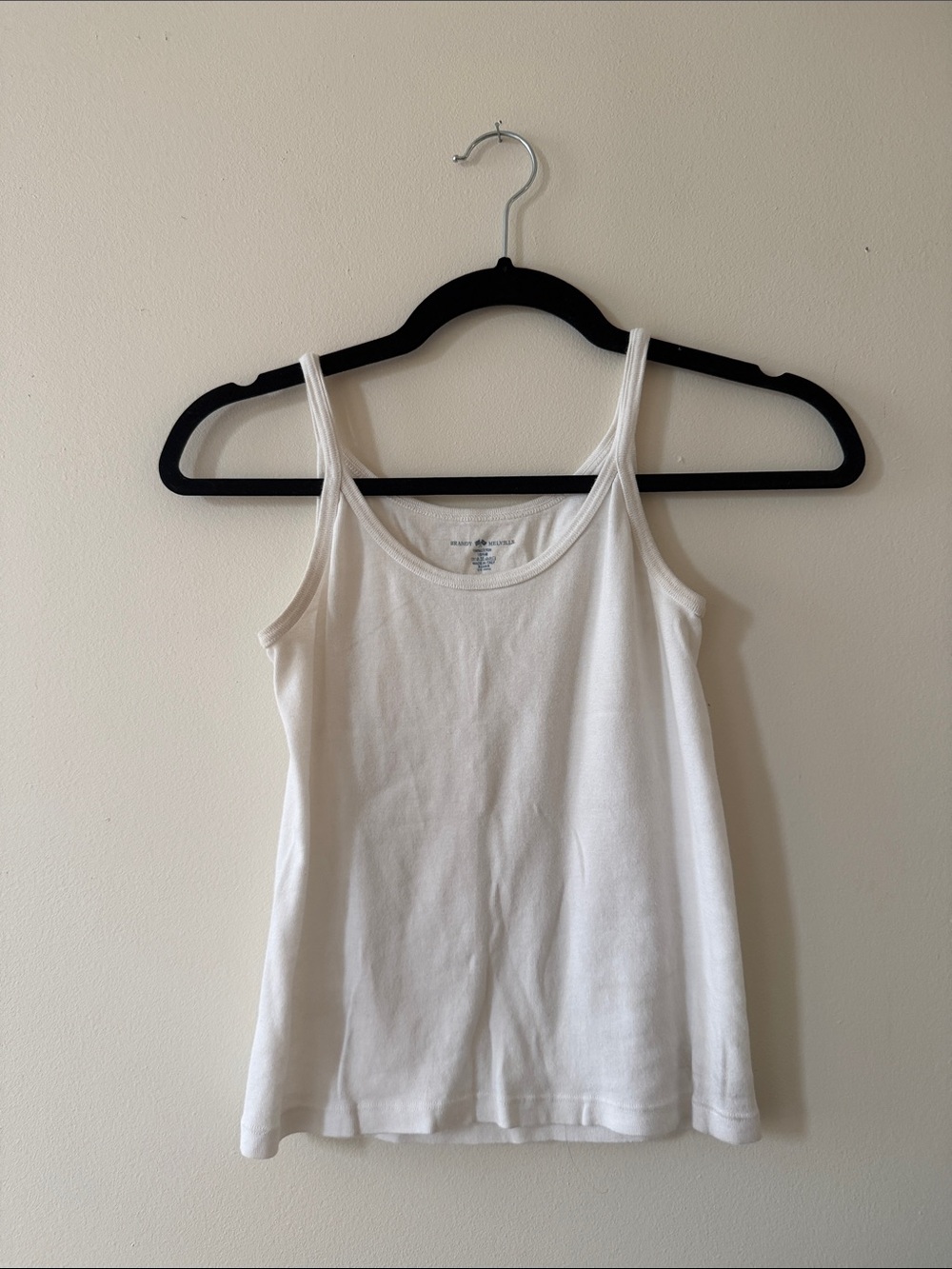 Brandy Melville White Ribbed Tank Top